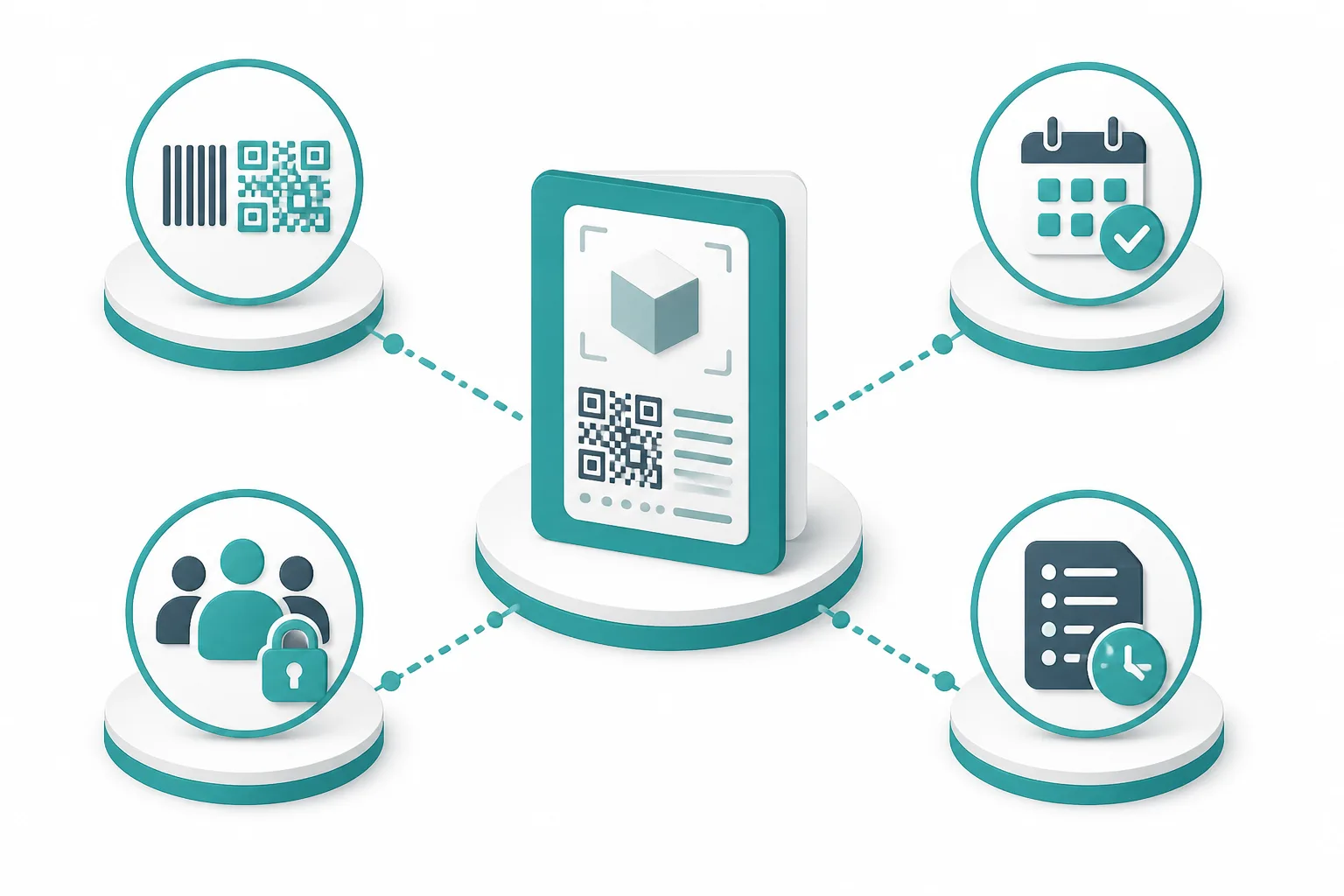 Fonctionnalités Verisav liées au passeport numérique de produit : QR, SAV, accès, audit
